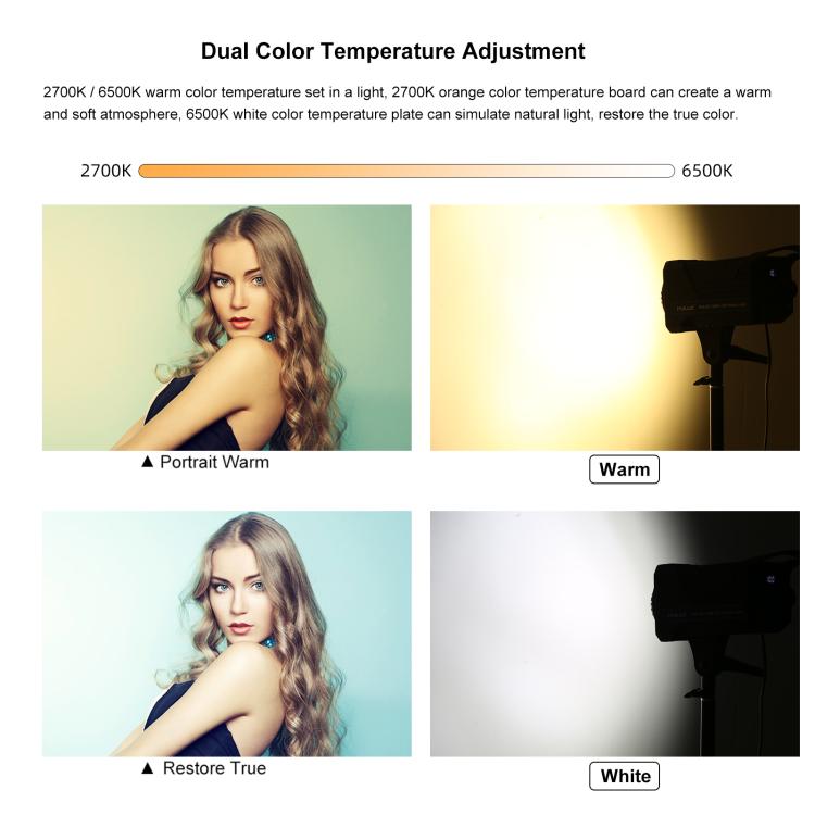 PULUZ 120W Photo Studio Strobe Flash Light Kit with Softbox Reflector & Tripod, Rectangle 120W 2700K-6500K Light Kit UK Plug, Rectangle 120W 2700K-6500K Light Kit US Plug, Rectangle 120W 2700K-6500K Light Kit EU Plug