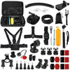 PULUZ 50 in 1 Accessories Total Ultimate Combo Kits with EVA Case (Chest Strap + Suction Cup Mount + 3-Way Pivot Arms + J-Hook Buckle + Wrist Strap + Helmet Strap + Extendable Monopod + Surface Mounts ...  for GoPro, Insta360, DJI and Other Action Cameras