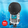 For Insta360 X5 PULUZ 60m Waterproof Sealed Diving Case with Silicone Lens Cover, Diving Case with Silicone Lens Cover