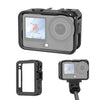 For DJI Osmo Action 6 PULUZ Plastic Cage Vertical-Horizontal Expansion Adapter Frame with Cold Shoe, Plastic Cage