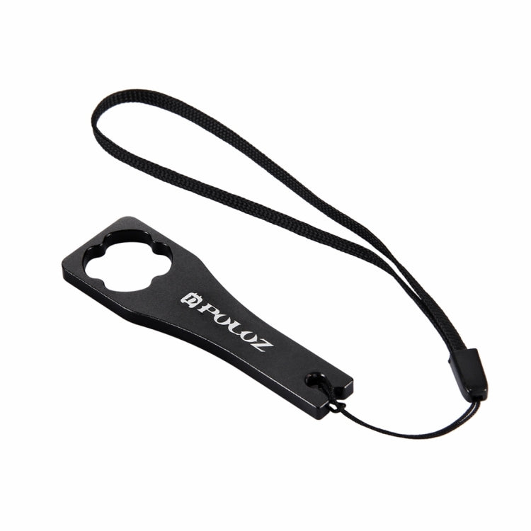 PULUZ CNC Aluminum Alloy Tighten Screw Cap Wrench Tool for GoPro Hero11 Black / HERO10 Black / HERO9 Black / HERO8 Black / HERO7 /6 /5 /5 Session /4 Session /4 /3+ /3 /2 /1, Xiaoyi and Other Action Cameras, Wrench (Aluminum Material) Blue              ...