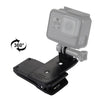 PULUZ 360° Rotating Backpack Clamp Mount for GoPro HERO12/11/10/9 & Action Camera
