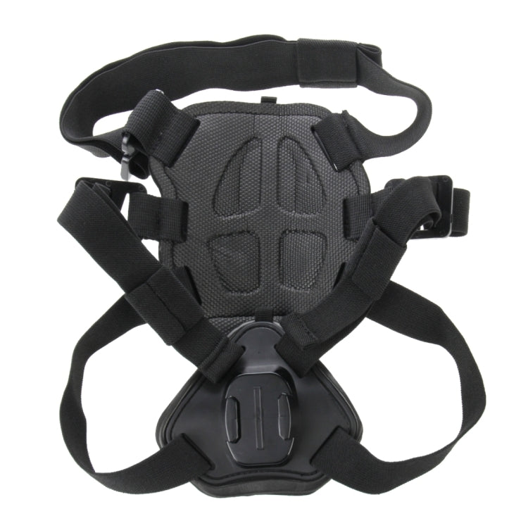 PULUZ Hound Dog Fetch Harness Adjustable Chest Strap Mount for GoPro, Insta360, DJI and Other Action Cameras, Dog Chest Strap
