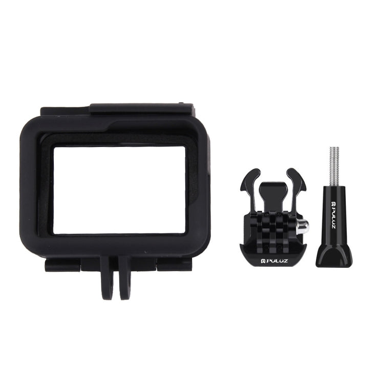 PULUZ ABS Plastic Housing Shell Frame Mount Protective Case Cage with Pedestal and Long Screw for GoPro HERO(2018) /7 Black /6 /5, For GoPro HERO6 /5