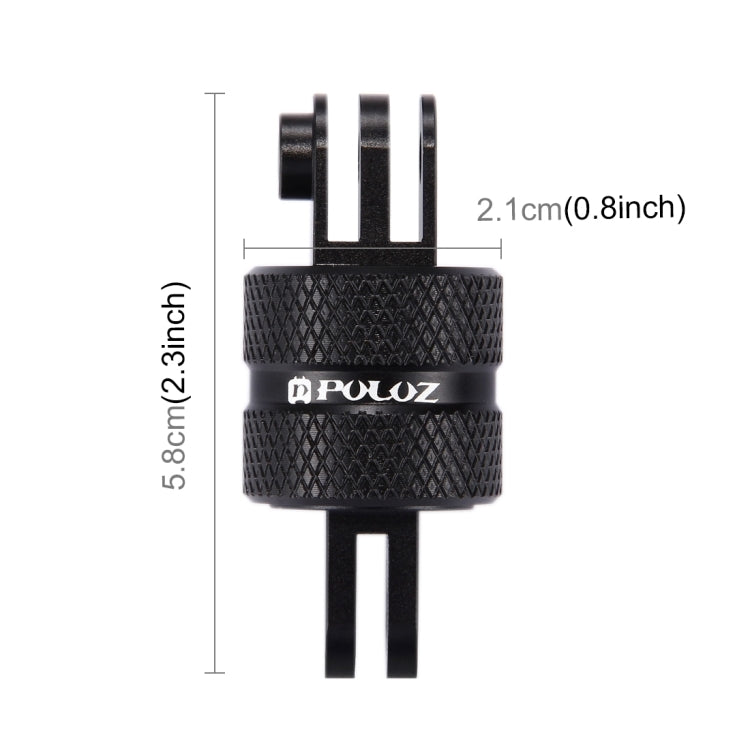 PULUZ 360 Degree Rotation CNC Swivel Pivot Extension Arm Tripod Mount for GoPro, Insta360, DJI and Other Action Cameras