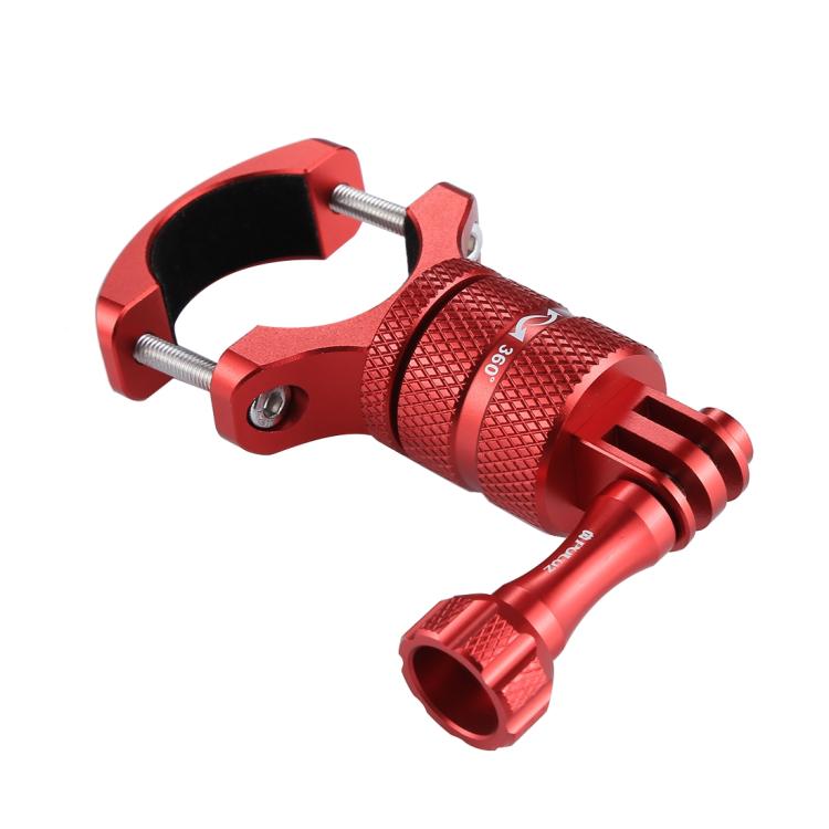 PULUZ 360 Degree Rotation Bike Aluminum Handlebar Adapter Mount with Screw for GoPro, Insta360, DJI and Other Action Cameras, China Stock (Red), China Stock (Blue), Handlebar Adapter Mount 1