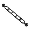 PULUZ 11.0 inch 27.9cm Aluminum Alloy Dual Balls Arm, Ball Diameter: 25mm, 11.0 inch (Red), 11.0 inch (Black), 11.0 inch (Blue)
