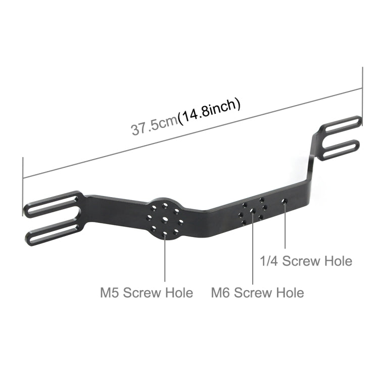 PULUZ Diving Tray Bracket Dual Handle Grip Handheld Expansion Mount System, 14.8 inch (Black), 14.8 inch  (Red)