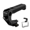 PULUZ Double-thread Metal Quick Release Top Handle with Cold Shoe for Camera Cage Stabilizer