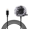 PULUZ 1.5m 8 Pin Jack Lavalier Wired Condenser Recording Microphone, 1.5m 8 Pin