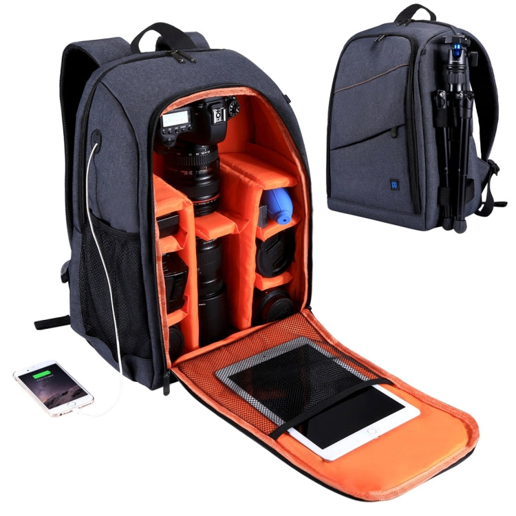 PULUZ Outdoor Portable Waterproof Scratch-proof Dual Shoulders Backpack Handheld PTZ Stabilizer Camera Bag with Rain Cover for Digital Camera, DJI Ronin-SC / Ronin-S, Backpack(Grey), Backpack(Black), Backpack(Grey US)