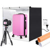 PULUZ 100cm Folding Portable White Light Photo Lighting Studio Shooting Tent Box Kit with 3 Colors Black / White / Orange Backdrops