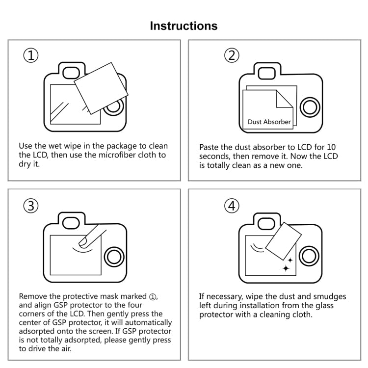PULUZ 2.5D 9H Tempered Glass Film for Panasonic GH5 / GH5S , Compatible with Canon EOS M3 / M5 / M10 / R, For Panasonic GH5
