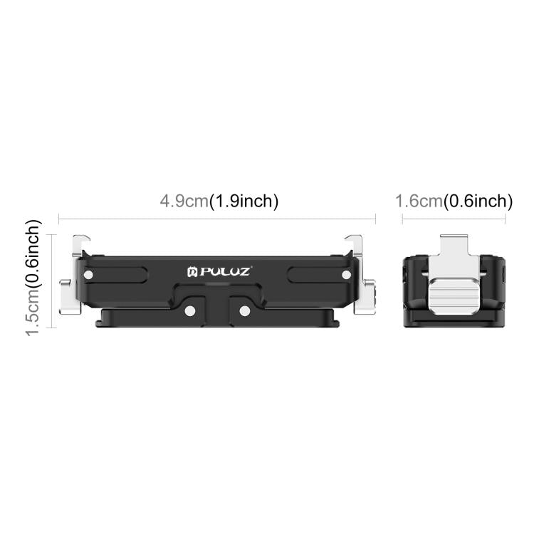 For Insta360 GO Ultra PULUZ Magnetic Aluminum Alloy Quick Release Base Mount, For Insta360 GO Ultra