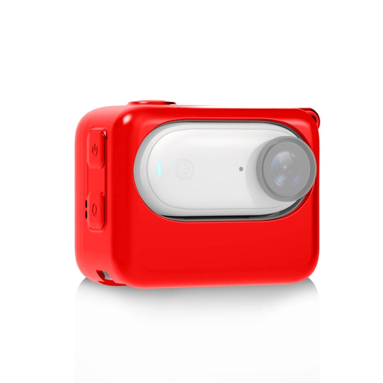 For Insta360 GO 3 PULUZ Camera Charging Case Silicone Case, Charging Case Case (White), Charging Case Case (Black), Charging Case Case (Red)