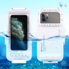 PULUZ 45m/147ft Waterproof Diving Case Photo Video Taking Underwater Housing Cover for iPhone 14 Series, iPhone 13 Series, iPhone 12 Series, iPhone 11 Series, iPhone X Series, iPhone 8 & 7, iPhone 6s, iOS 13.0 or Above Version iPhone                   ...