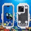 For iPhone 16 Pro PULUZ 40m/130ft Waterproof Diving Case Photo Video Taking Underwater Housing Cover, For iPhone 16 Pro(Transparent)