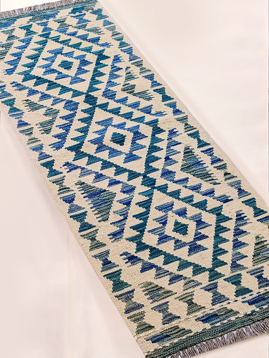 Maimana Afghanistan Kilim Rug - 147 x 51 cm