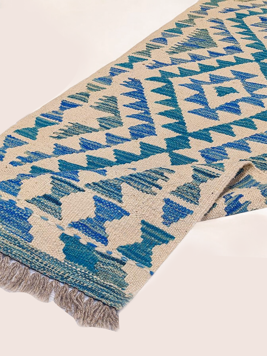 Maimana Afghanistan Kilim Rug - 147 x 51 cm