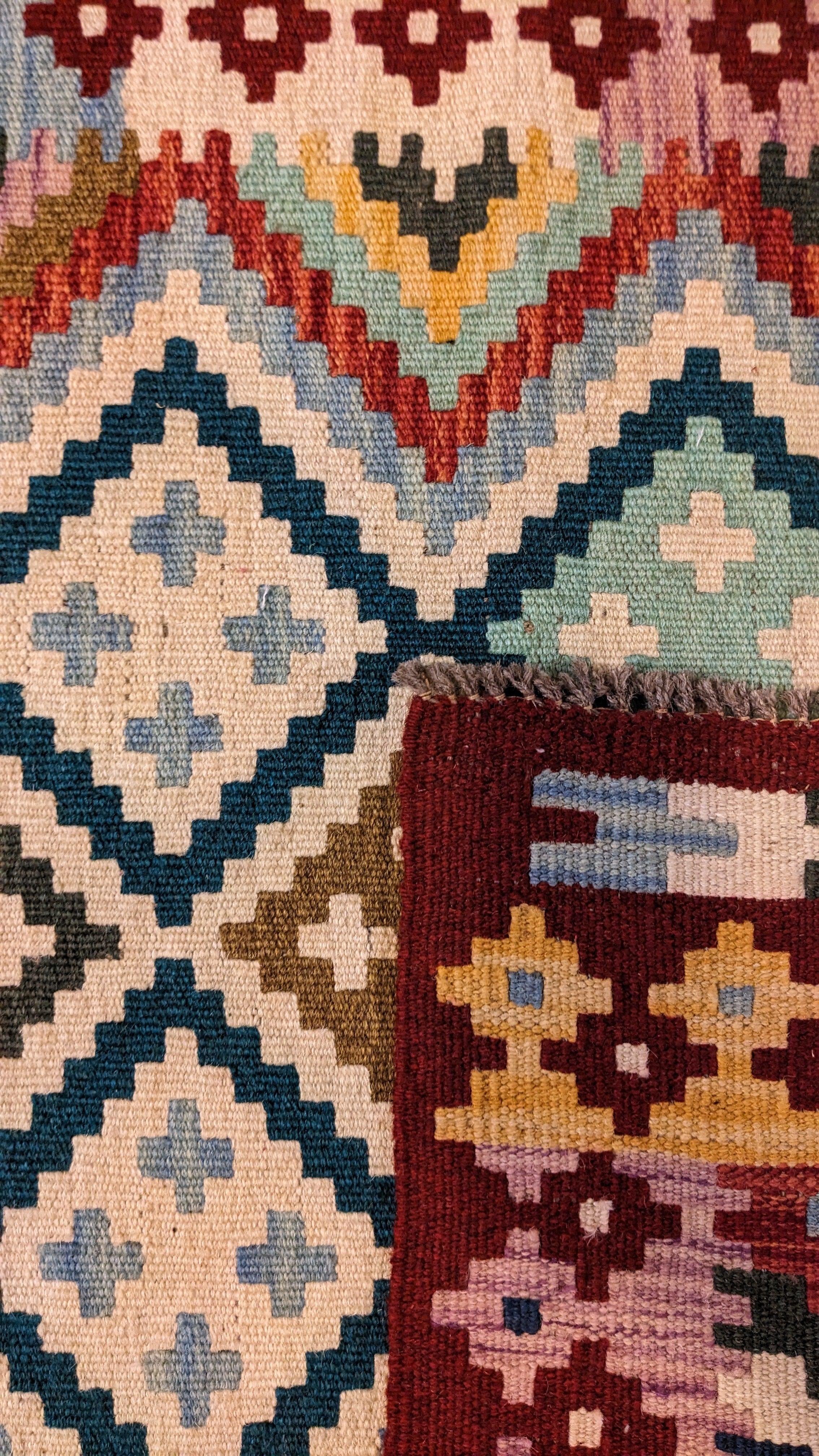 Maimana Afghanistan Kilim Rug - 196 x 79 cm