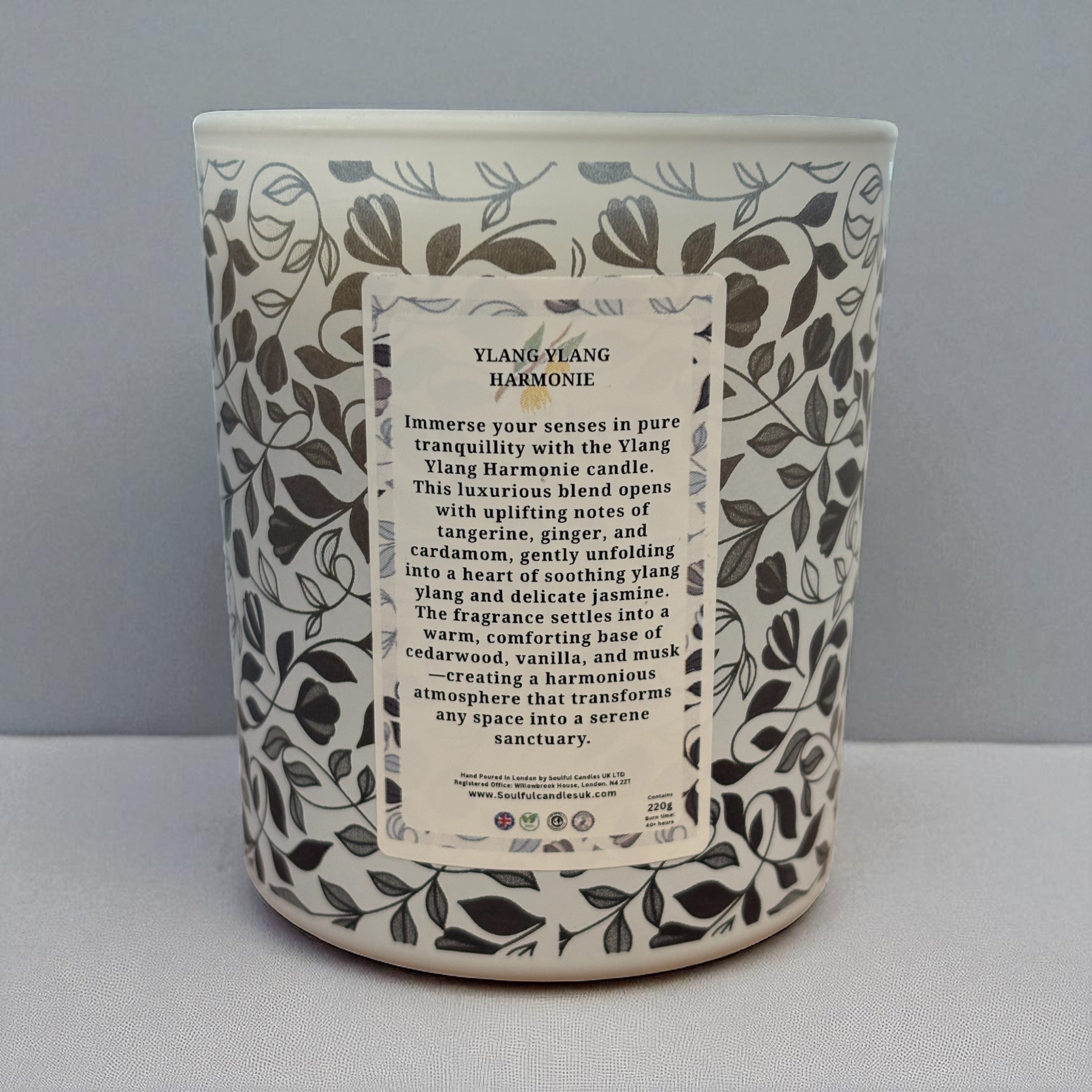 Ylang Ylang Harmonie – Soulful Serenity 30cl Soy Wax Therapy Candle