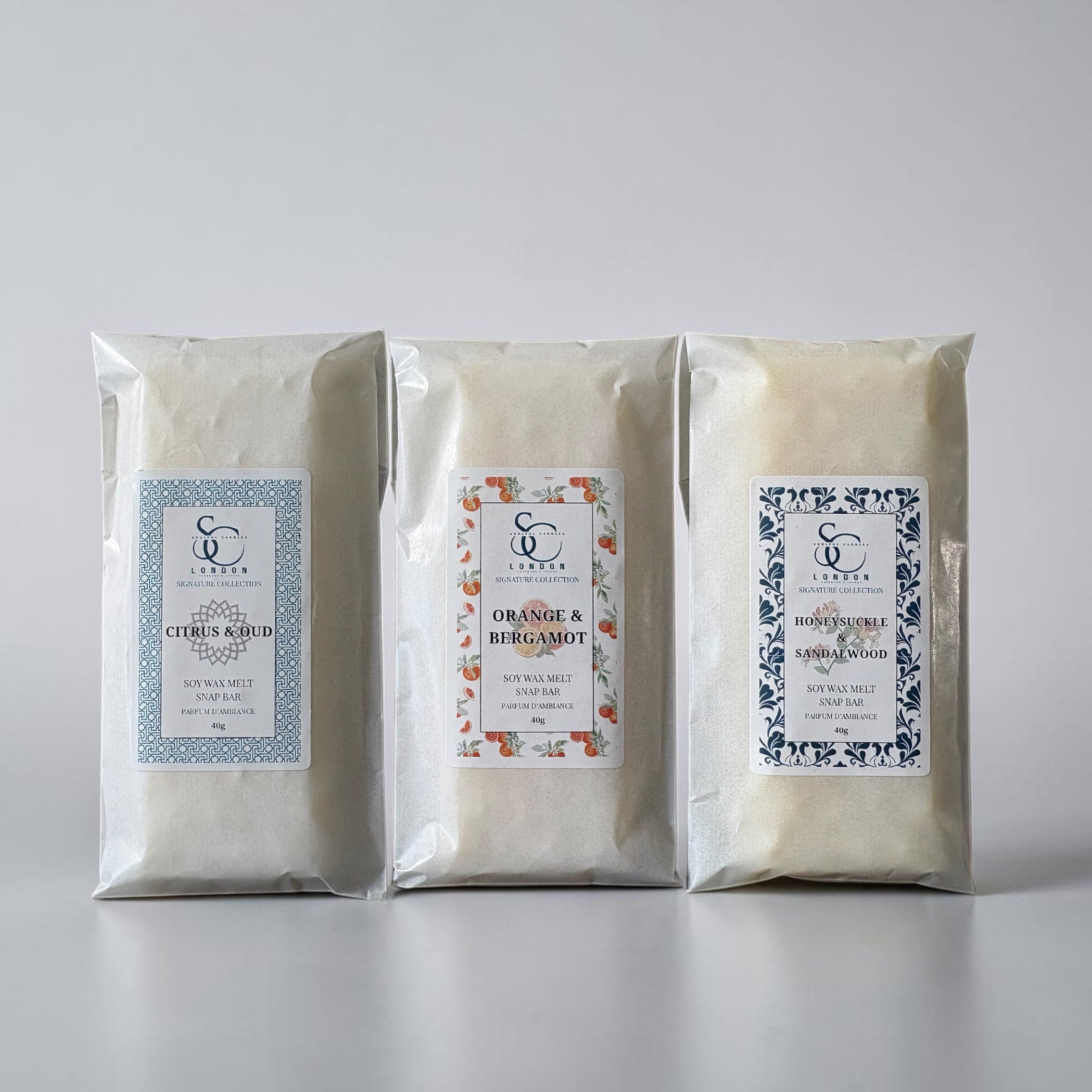 The Signature Set – Wax Melt Collection (3 x 40g Snap Bars)