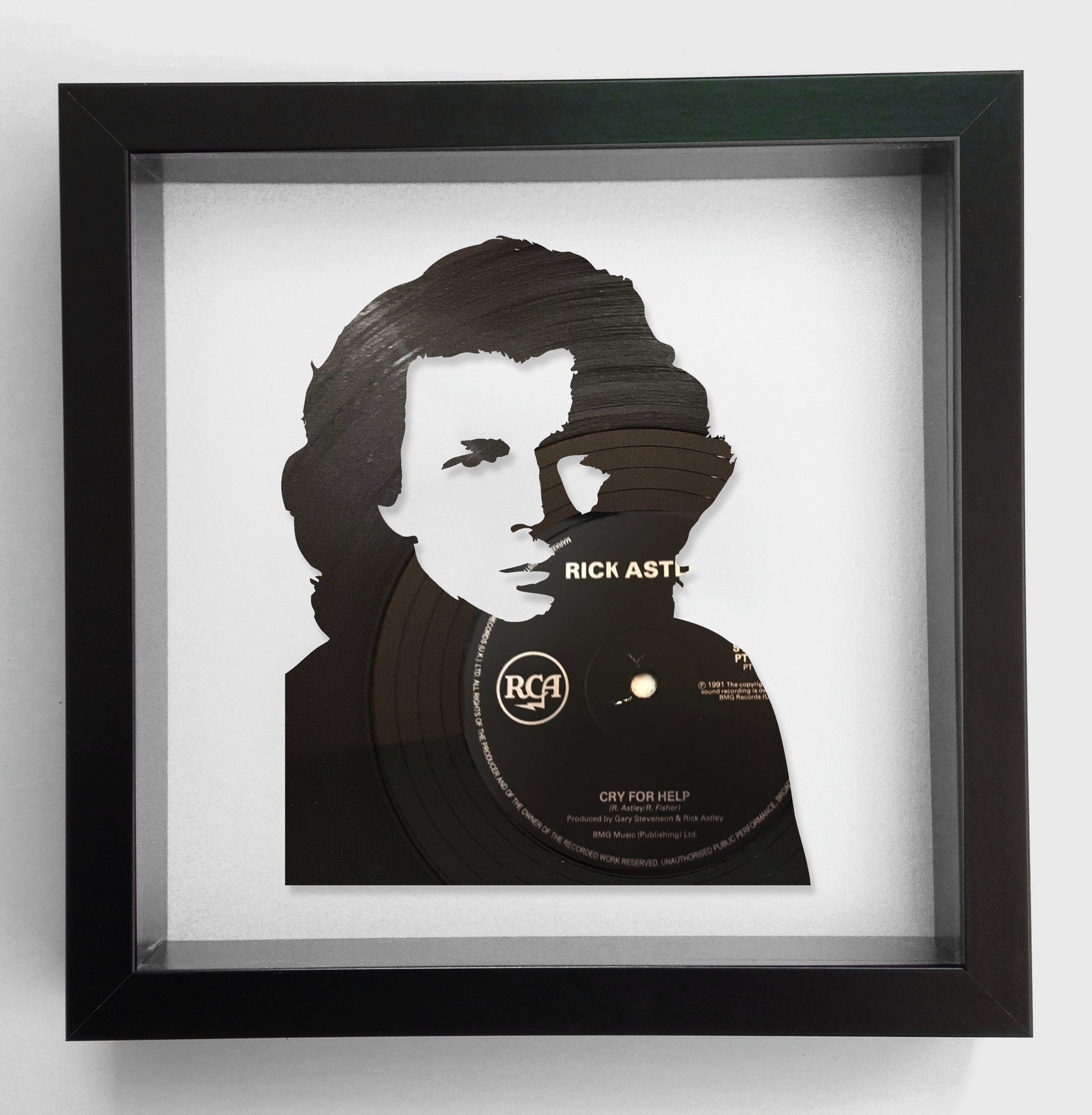 Rick Astley - Never Gonna Give You Up - Original Vinyl Record Art 1987