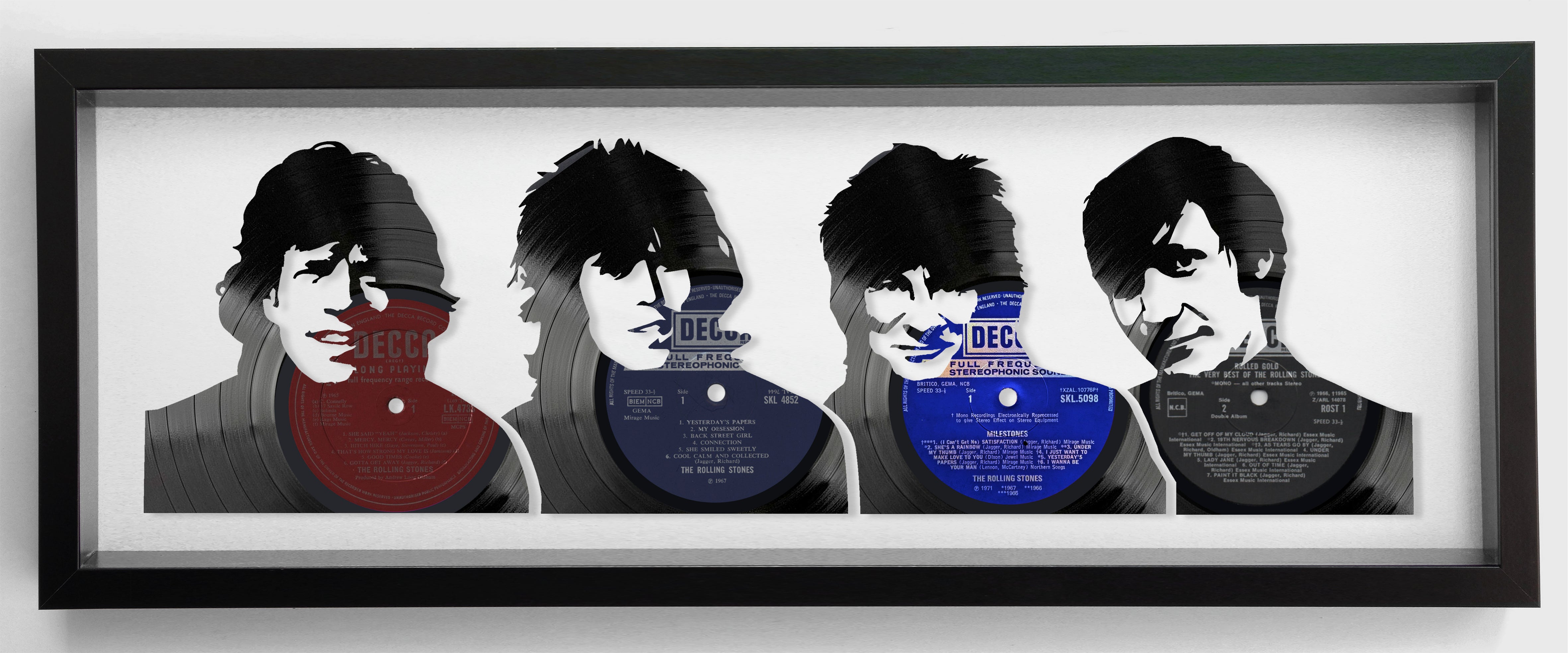 The Rolling Stones LP Vinyl Art Collection - Long Frame