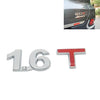 3D Universal Decal Chromed Metal Car Emblem Badge Sticker Car Trailer Gas Displacement Identification, Size: 8.5x2.5 cm, 1.6T, 1.8T, 2.0T, 2.5T, 2.8T, 3.0T