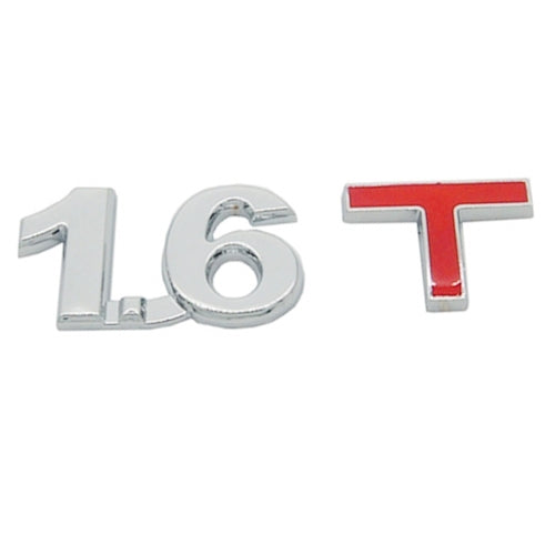 3D Universal Decal Chromed Metal Car Emblem Badge Sticker Car Trailer Gas Displacement Identification, Size: 8.5x2.5 cm, 1.6T, 1.8T, 2.0T, 2.5T, 2.8T, 3.0T
