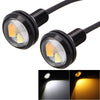 2 PCS  22.5mm 2W 200LM White + Yellow Light 4 LED SMD 5630 Eagle Eye Car Steering Light Daytime Running Light, 0