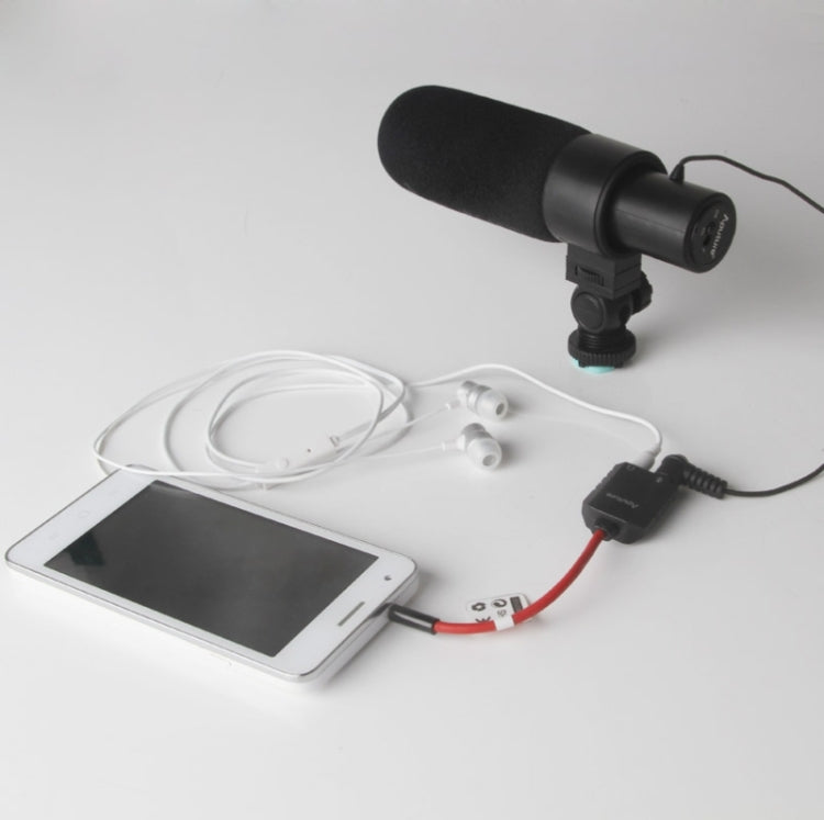 Aputure 3.5mm Audio Y Male to 2 Female Headset Mic Splitter Cable, 3.5mm Male to 2 Female