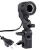E27 AC Socket Studio Light Mount Stand Umbrella Holder