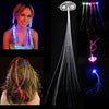 4pcs Cool Color Change Flashing Braid Luminous Pigtail Hair Clips LED Light Fiber for KTV / Bars / Clubs / Christmas Activities (Random Color Delivery)(Transparent)