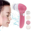 5 in 1 Beauty Care Brush Massager Scrubber Face Skin Care Electric Facial Cleanser, 5 in 1 AE-8782