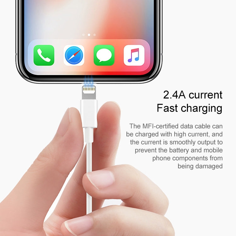 USB to 8 Pin Synchronous Data Charging Cable, Cable Length: 1m