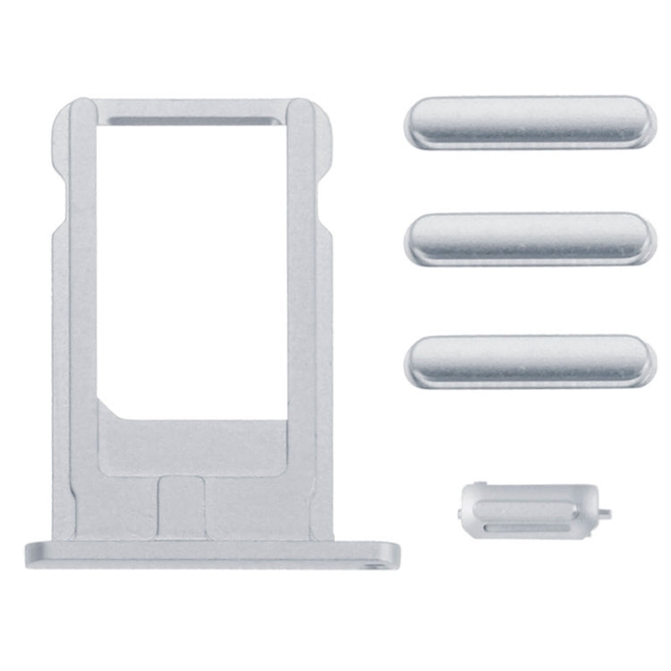 Full Assembly  Housing Cover for iPhone 6, Including Back Cover & Card Tray & Volume Control Key & Power Button & Mute Switch Vibrator Key, For iPhone 6(with side kyes)