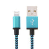 2m Woven Style 8 Pin to USB Sync Data / Charging Cable