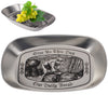 Stainless Steel Multi-purpose Tray Fruit Bowl Dessert Plate , Ship