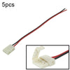 5pcs 10mm PCB FPC Connector Adapter for SMD 5050 LED Stripe Light, Length: 16cm