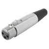 3 Pin XLR Female Plug Microphone Connector Adapter, XLR Female
