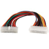 24 Pin Male to 24 Pin Female ATX Extension Cable, Length: 25cm, 24Pin Male to 24Pin Female, 25cm