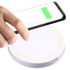 Universal QI Standard Round Wireless Charging Pad (White + Red), White, Black + White, Black + Orange, White + Black, Black + Blue, Black + Red, Grey+Black, White + Red