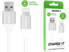Advanced Accessories Premium 1 Metre Lightning to USB Cable (iPhone)- White