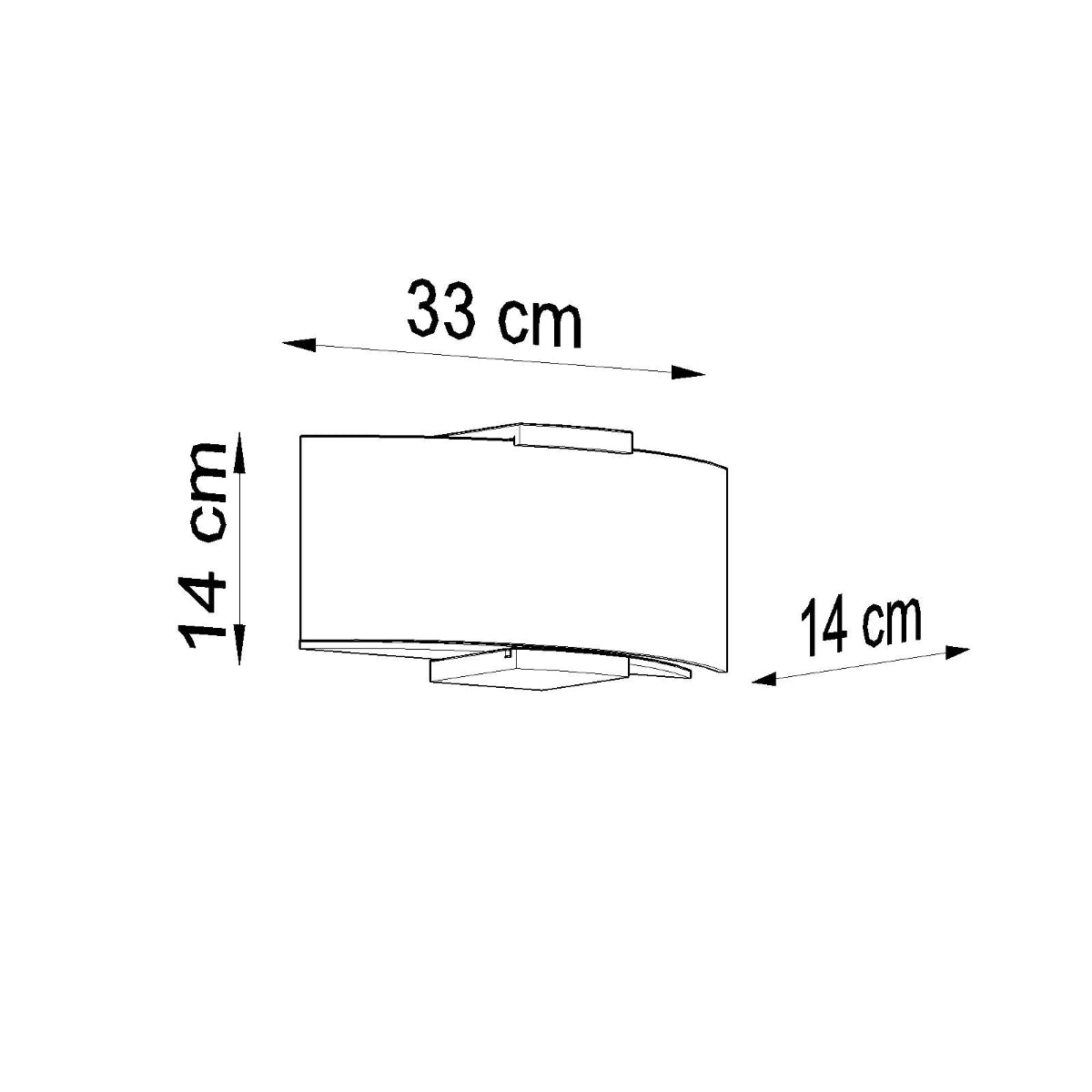 Wall lamp wood, glass Emilio modern Design E14