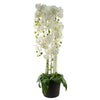 110cm Large White Orchid Plant Artifcial 41 REAL TOUCH flowers