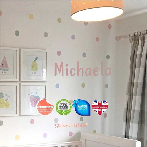 Personalised kids room name fabric wall sticker
