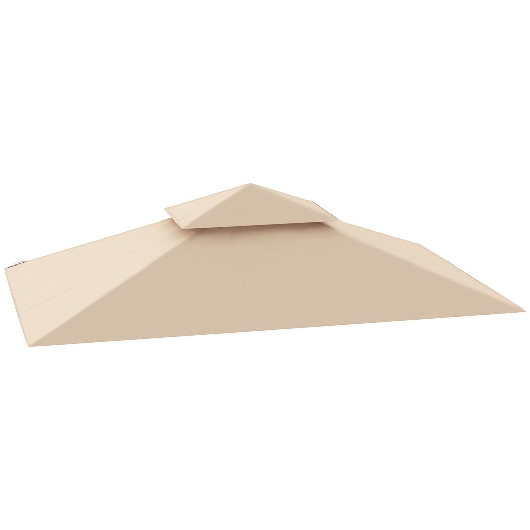 Outsunny Grill Gazebo Cover Roof Replacement for 1.5 x 2.4m Frame