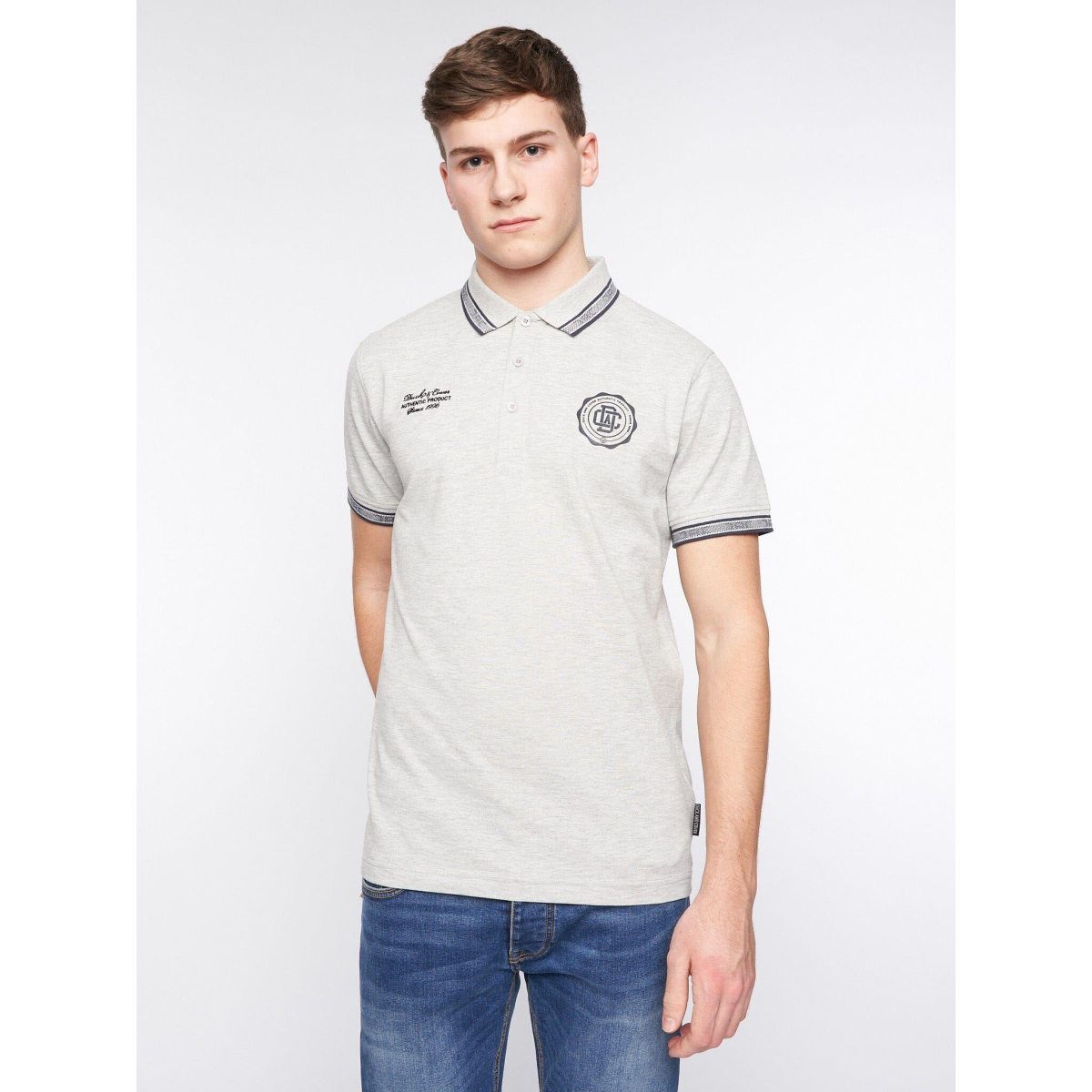 Keyaan Polo Grey Marl