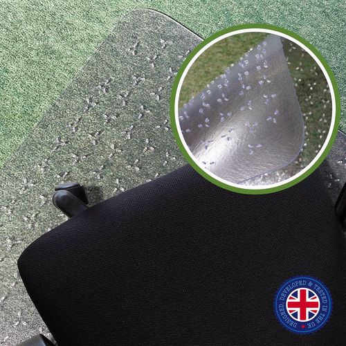 Cleartex TrYlok PVC Chair  Mat for Low Pile Carpets up to 6mm